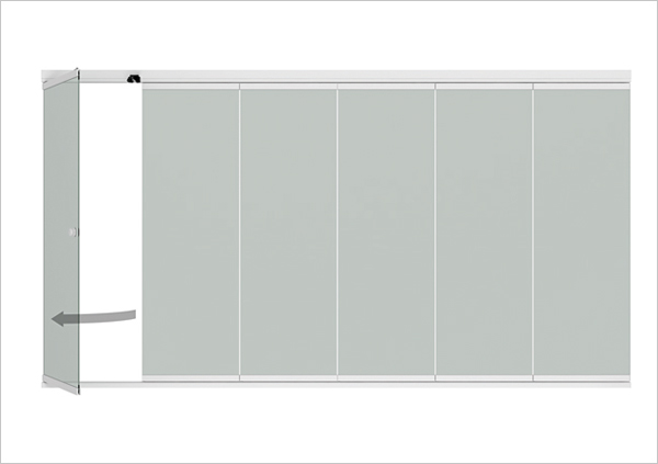 Details Alu-Glas-Siebe-System Sunflex