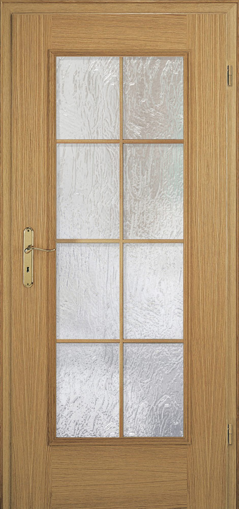 Holzfurniertür mit Sprossen